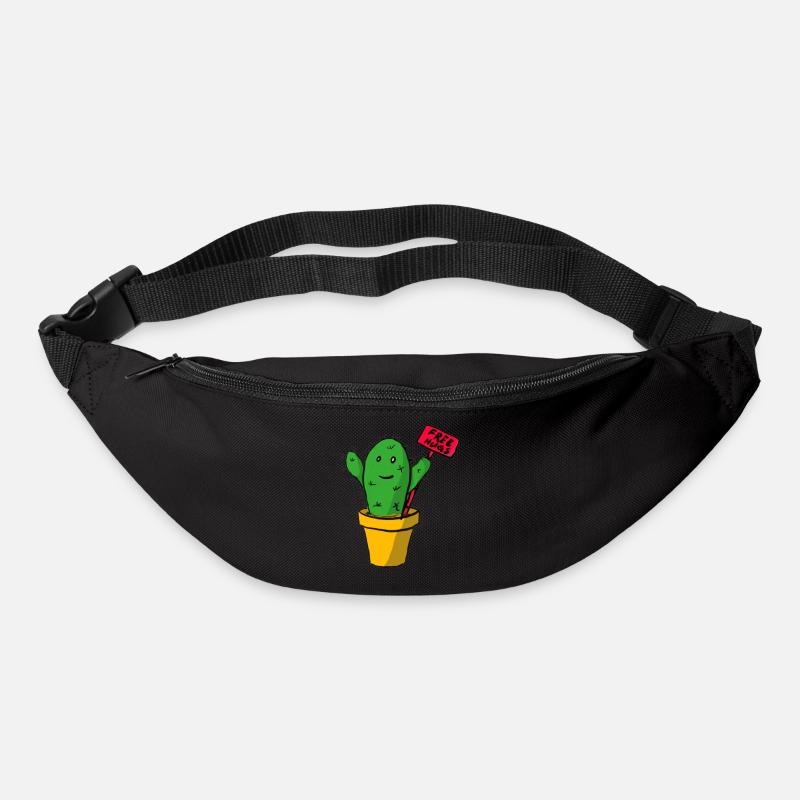 Kaktus Free Hugs - Gürteltasche - Schwarz