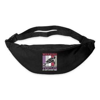 Tortue de mer Tortue Rétro Vintage - Sac banane - noir - Devant