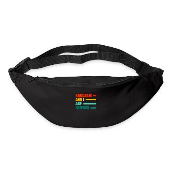 Schwarzer Humor - Gürteltasche - Schwarz - Vorne