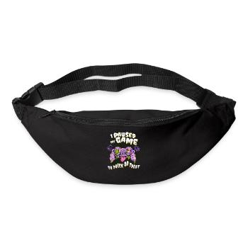 I Paused my Game to Trick or Treat, Zombie Game - Bum bag - black - Front