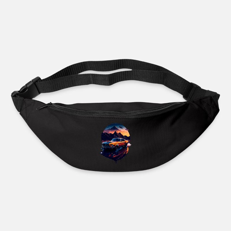 Klassischer Sportwagen - Gürteltasche - Schwarz