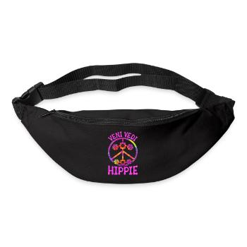 Lustige Hippie Frieden Liebe Freundlichkeit Groovy - Gürteltasche - Schwarz - Vorne