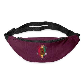 Juneteenth 1865 Remembering My Ancestors - Bum bag - burgundy - Front