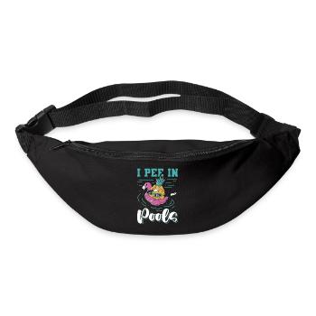 Ich Pinkle In Pools Schwimmwitz, Die In - Gürteltasche - Schwarz - Vorne