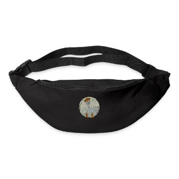 Dabbing Skeleton Cowboy Hat Drôle Halloween Dab - Sac banane - noir - Devant