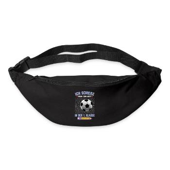 1. Klasse Einschulung Fußball - Gürteltasche - Schwarz - Vorne