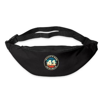 41. Geburtstag so sieht man mit 41 Retro Geschenk - Gürteltasche - Schwarz - Vorne
