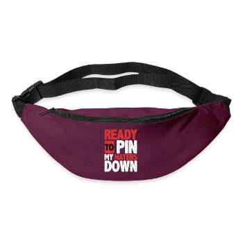 Arm wrestling arm wrestler - Bum bag - burgundy - Front