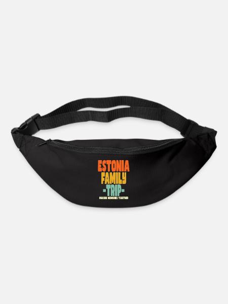 Estonie Vacances en famille - Sac banane - noir