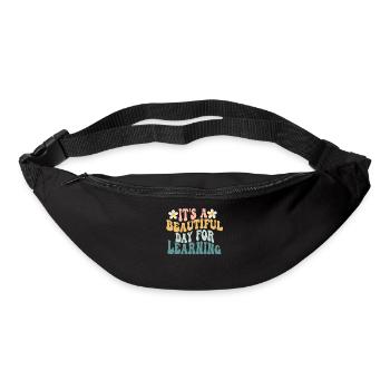 Es ist ein schöner Tag zum Lernen - Gürteltasche - Schwarz - Vorne