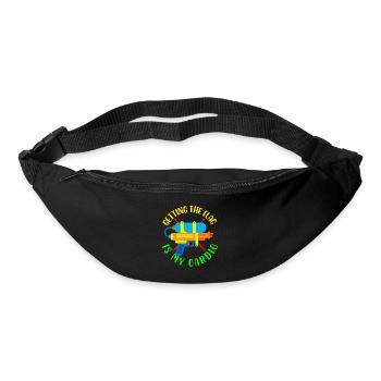 Getting the flag is my cardio | Laser tag player - Bum bag - black - Front