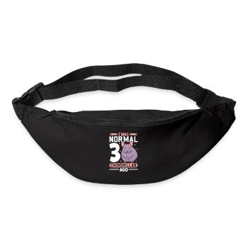 Idée cadeau Chinchilla Lover - Sac banane - noir - Devant