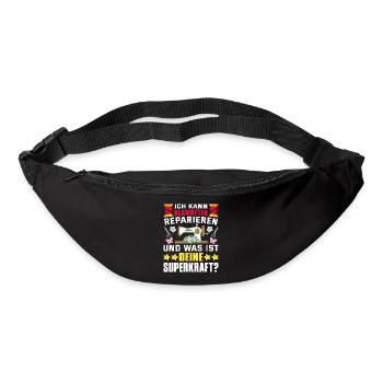 Klamotten reparieren Nähen Superkraft - Gürteltasche - Schwarz - Vorne