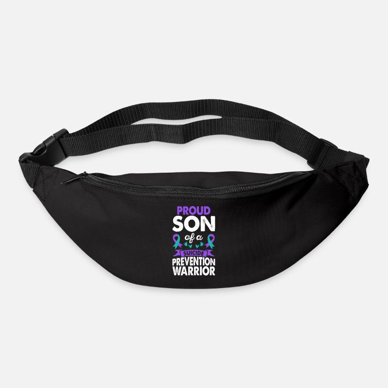 Fils du guerrier de la prévention du suicide - Sac banane - noir