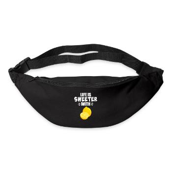 Life Is Sweeter With Lemon - Bum bag - black - Front