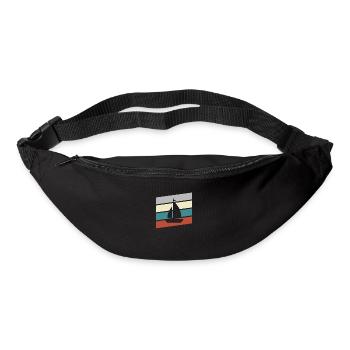 Rétro de la voile - Sac banane - noir - Devant