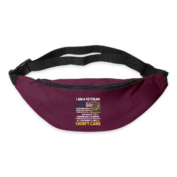 Vietnam Veteran - Bum bag - burgundy - Front