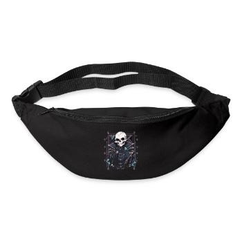 Crâne Crâne Crânes Crâne Squelette - Sac banane - noir - Devant