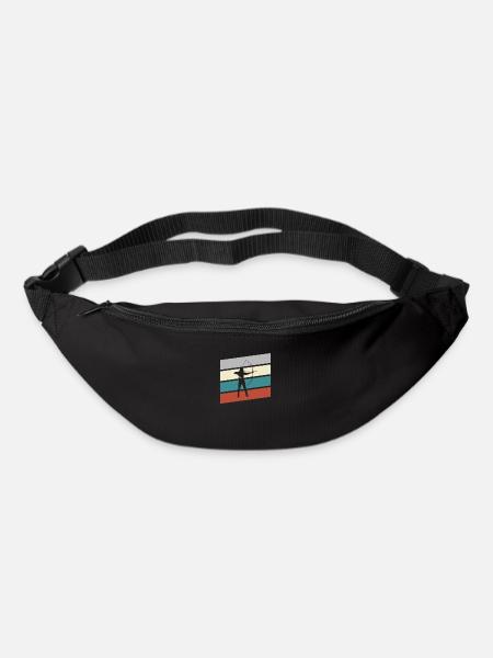 Bogenschießen Retro - Gürteltasche - Schwarz