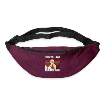 Arm wrestling arm wrestler - Bum bag - burgundy - Front