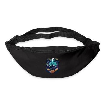 Quad Bike Offroad Dirt Racing Cartoon Design - Bum bag - black - Front
