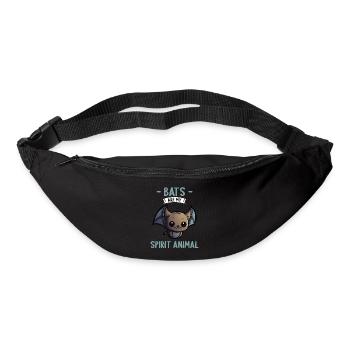 Bats are my spirit animal bats bat - Bum bag - black - Front