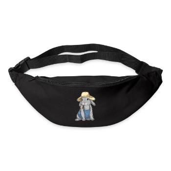 Rabbit Farmer Wheat Farm - Bum bag - black - Front