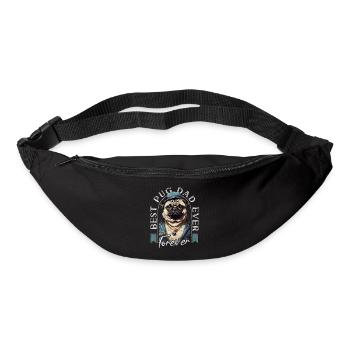 Best Pug Dad Ever Pugs Owner Vintage Pug Lovers - Sac banane - noir - Devant