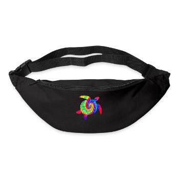 Tortue de mer Tie Dye - Sac banane - noir - Devant