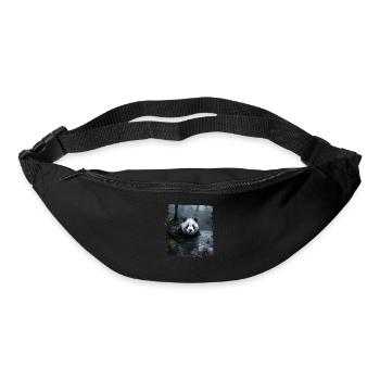 Pandas realistic Panda Großer Panda - Gürteltasche - Schwarz - Vorne