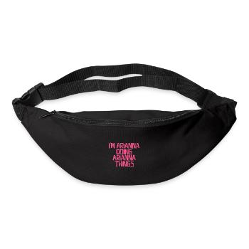Je suis Arianna en train de faire des choses Arianna - Sac banane - noir - Devant