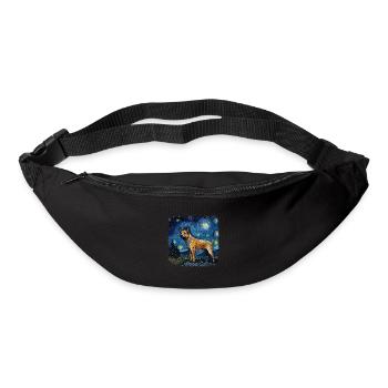 Australian Cattle Dog Van gogh starry night - Bum bag - black - Front
