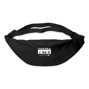 I Teach Kids To Read Science Teachers Reading - Bum bag - black - Front