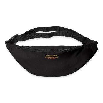 Ich kämpfe in meiner Freizeit mit Grizzlybären und entspanne mich - Gürteltasche - Schwarz - Vorne