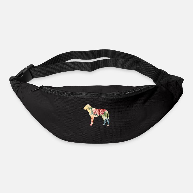 Kangal Schäferhund Hunderasse Floral - Gürteltasche - Schwarz