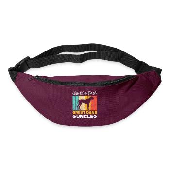 Great Dane Gifts - Gürteltasche - Burgunderrot - Vorne