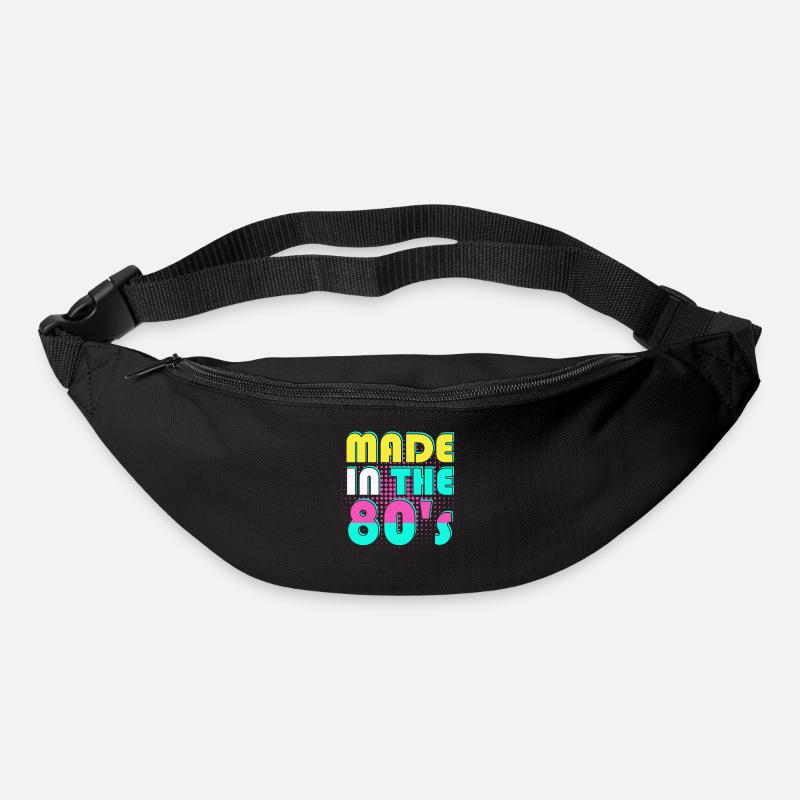 80er Die Musik der 80er - Gürteltasche - Schwarz