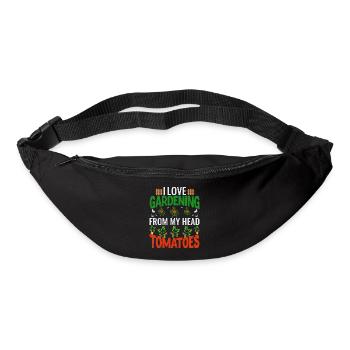 I love gardening from my head tomatoes, gardener - Bum bag - black - Front