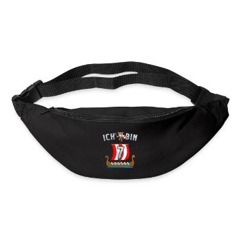 Nordmänner Barbaren 6. Geburtstag Wikinger - Gürteltasche - Schwarz - Vorne