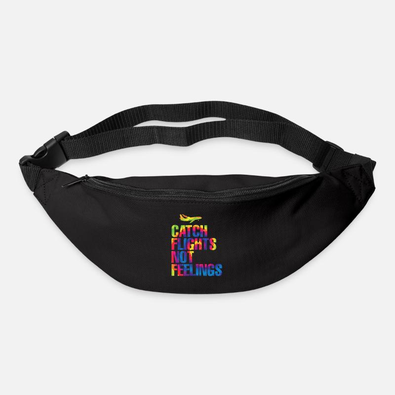 Catch Flights Not Feelings - Gürteltasche - Schwarz