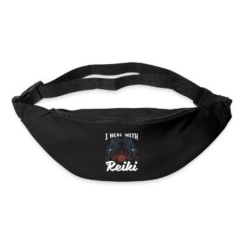 Reiki I Heal With Reiki Meditation Energy Healing - Bum bag - black - Front