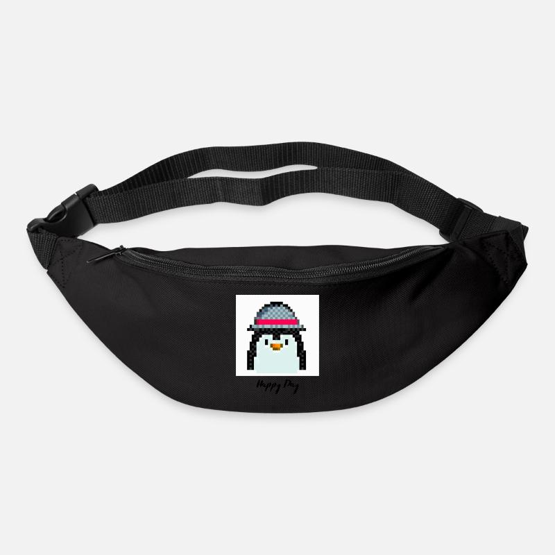 Happy day penguin - Bum bag - black