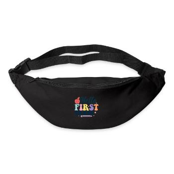 Bonjour 1ère année de rentrée scolaire Premier jour - Sac banane - noir - Devant