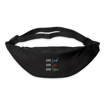 One World, One Love, One Nature - Bum bag - black - Front
