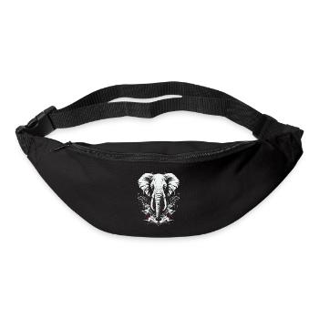 Eléphant Afrique Motif animal Animaux sauvages Animaux - Sac banane - noir - Devant