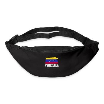 Drapeau du Venezuela Cadeau d’Amérique du Sud - Sac banane - noir - Devant