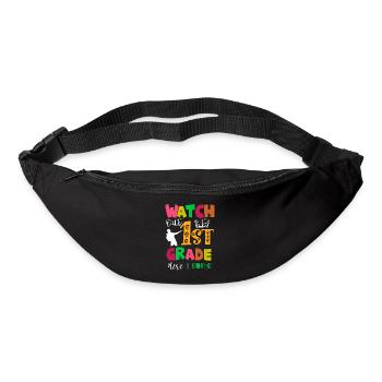 Hallo 1. Klasse Zurück zur Schule Erster Tag - Gürteltasche - Schwarz - Vorne