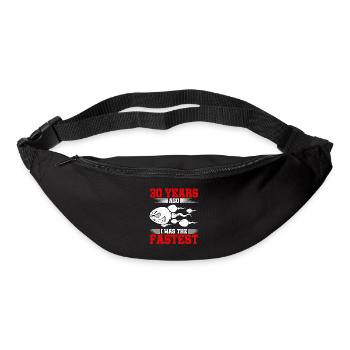 Il y a 30 ans, j’étais le plus rapide - Sac banane - noir - Devant