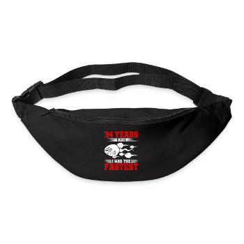 34 years ago I Was The Fastest - Bum bag - black - Front