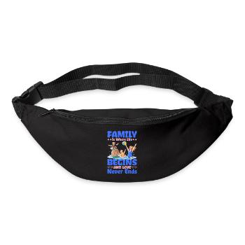 Family Is Where Life Begins And Love Never Ends 2 - Gürteltasche - Schwarz - Vorne